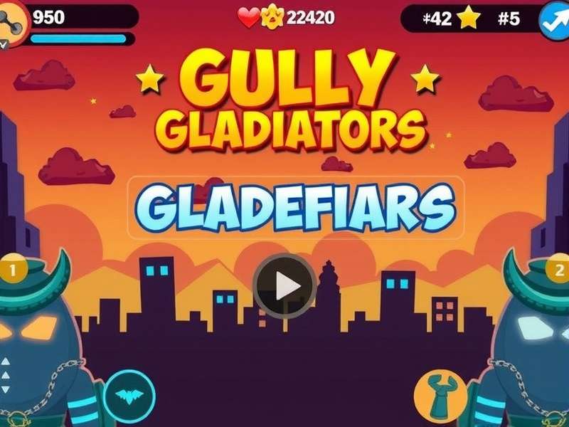 Gully Gladiators - Street Combat Action Gully Gladiators Main Gameplay Screen